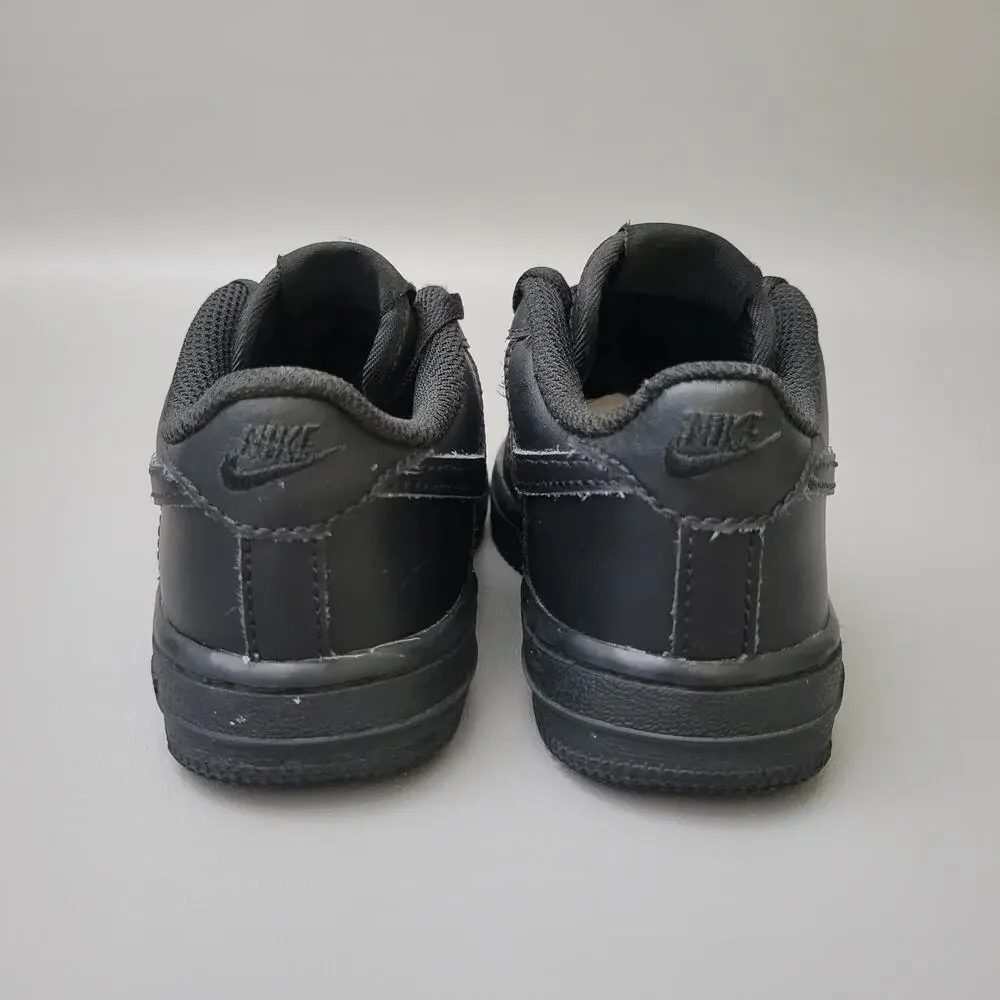 Nike Air Force 1 LE Toddler Sneaker ShoeBlack On Black Size 9C DH2926-001